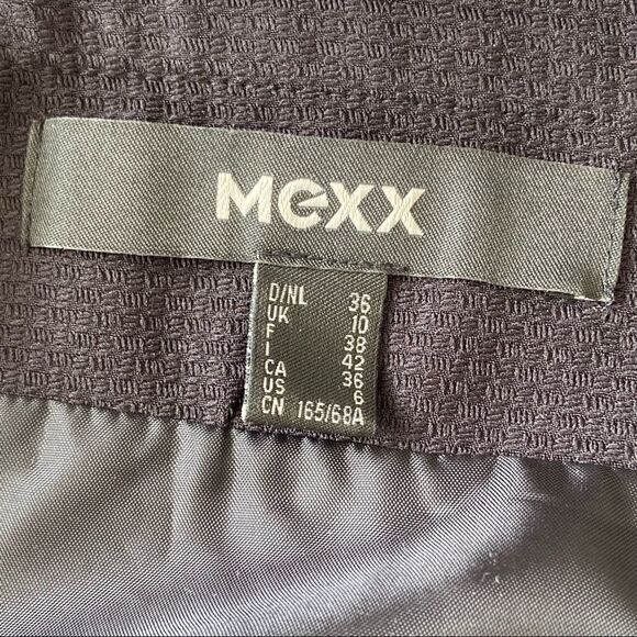 Mexx black all over print mini skirt sz 6 - Picture 8 of 8